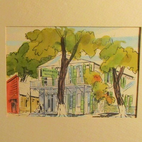 Original Watercolor "MURPHY'S HOTEL" - Picture 2 of 9
